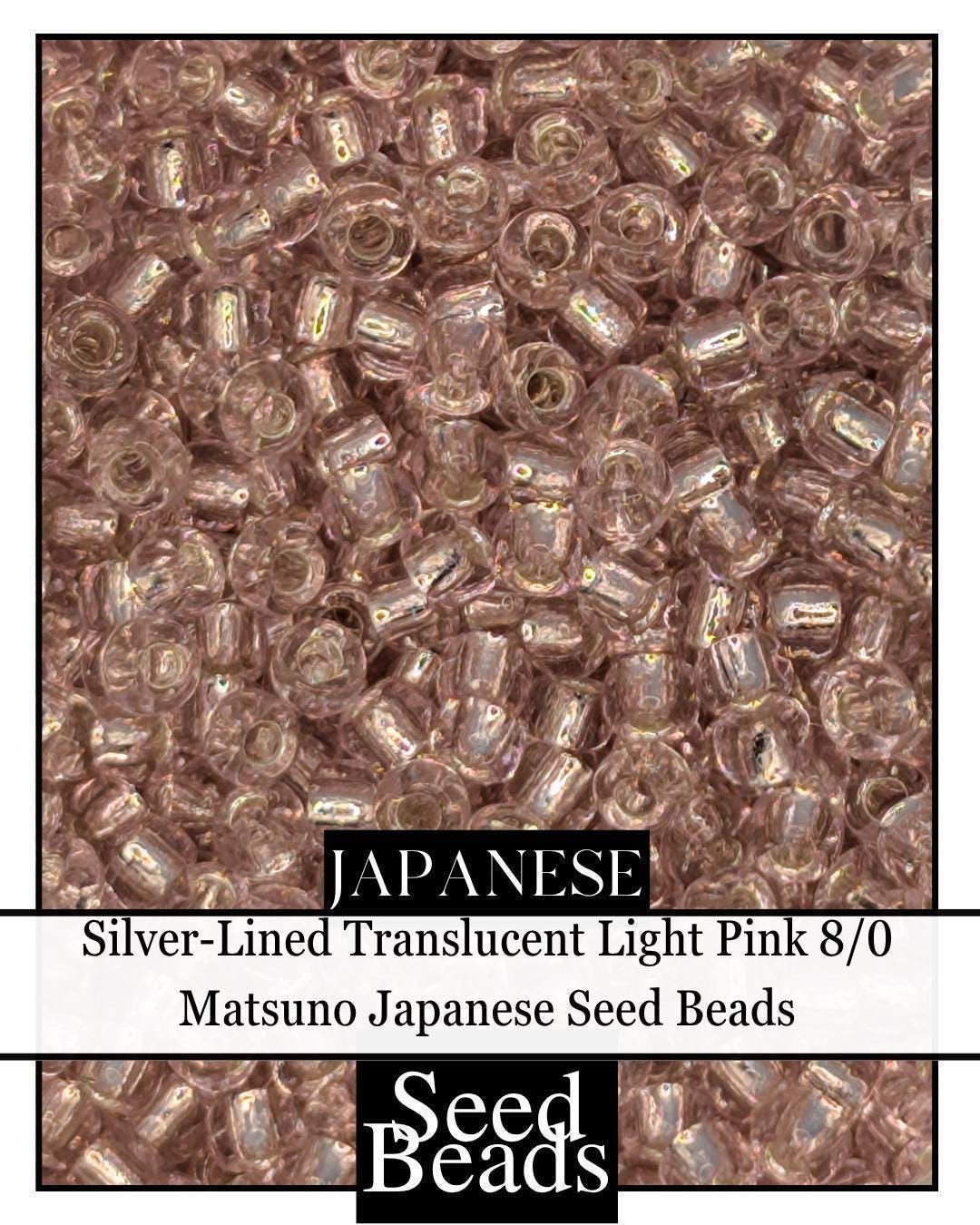 5011SB Silver-Lined Translucent Light Pink 8/0 (15g pkg)