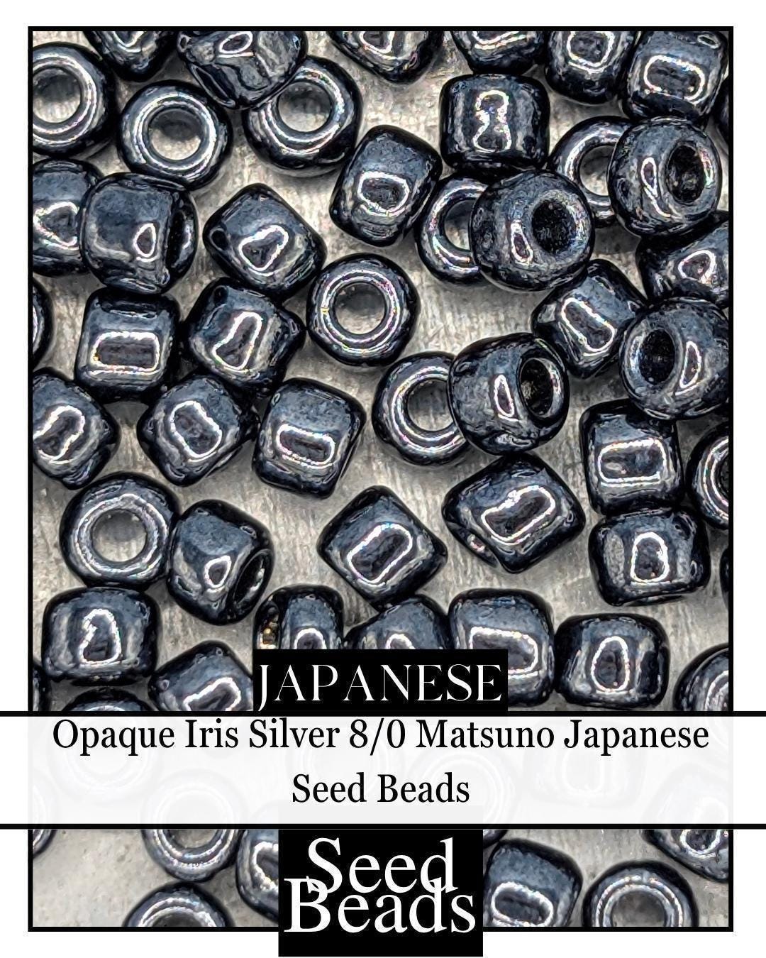4490SB Opaque Iris Silver 8/0 (15g pkg)