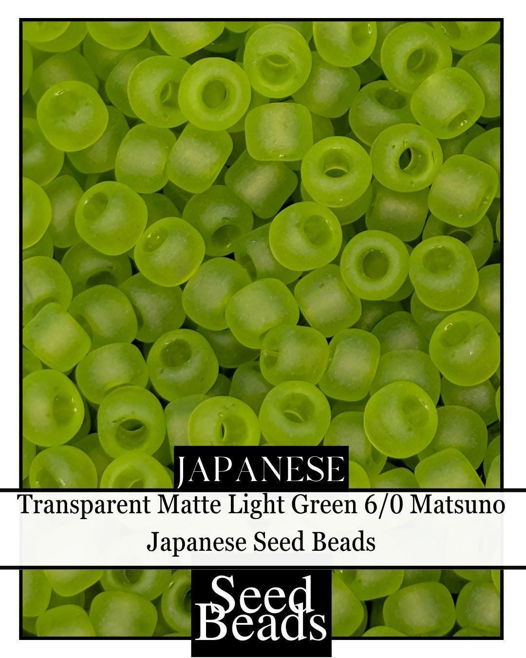 5593SB Transparent Matte Light Green 6/0 (15g pkg)