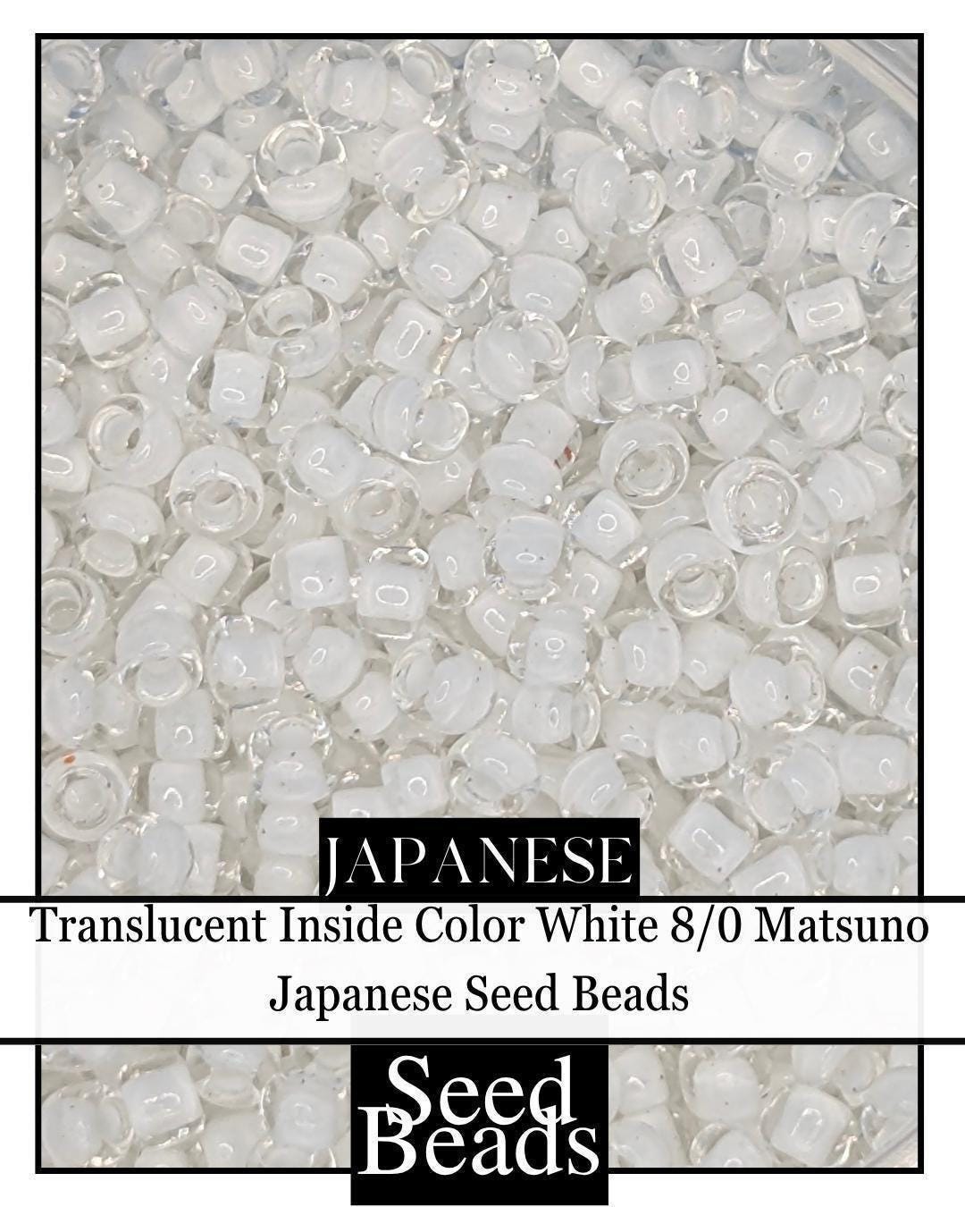 8312SB Translucent Inside Color White 8/0 (15g pkg)