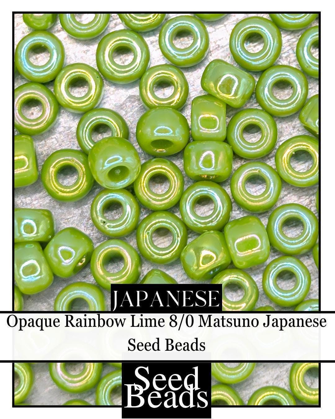 5038SB Opaque Rainbow Lime 8/0 (15g pkg)
