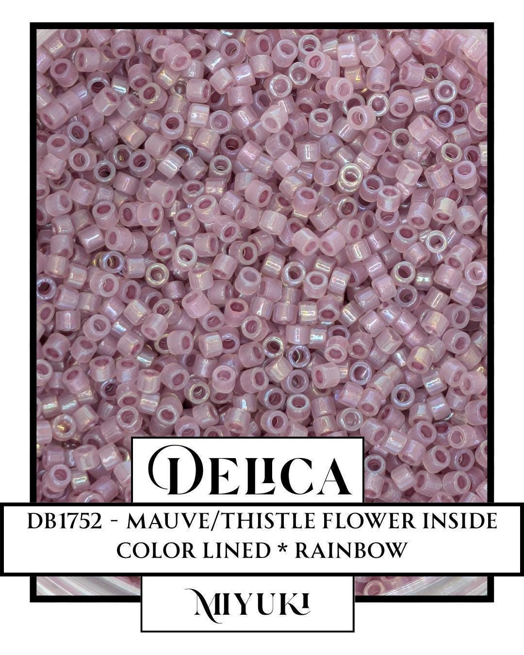DB1752 - Mauve/Thistle Flower ICL*/R (7.5g pkg) | Bead Weaving | High Quality Uniform Beads