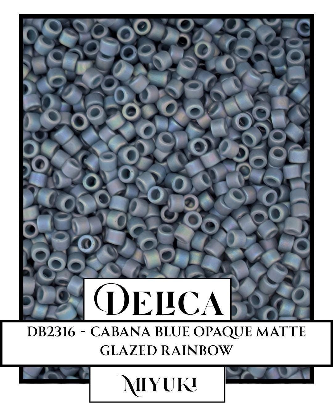 DB2316, Miyuki Delica, Seed Bead, Premium Small Quantity Beads, Opaque Matte Rainbow, Bead Weaving Supplies