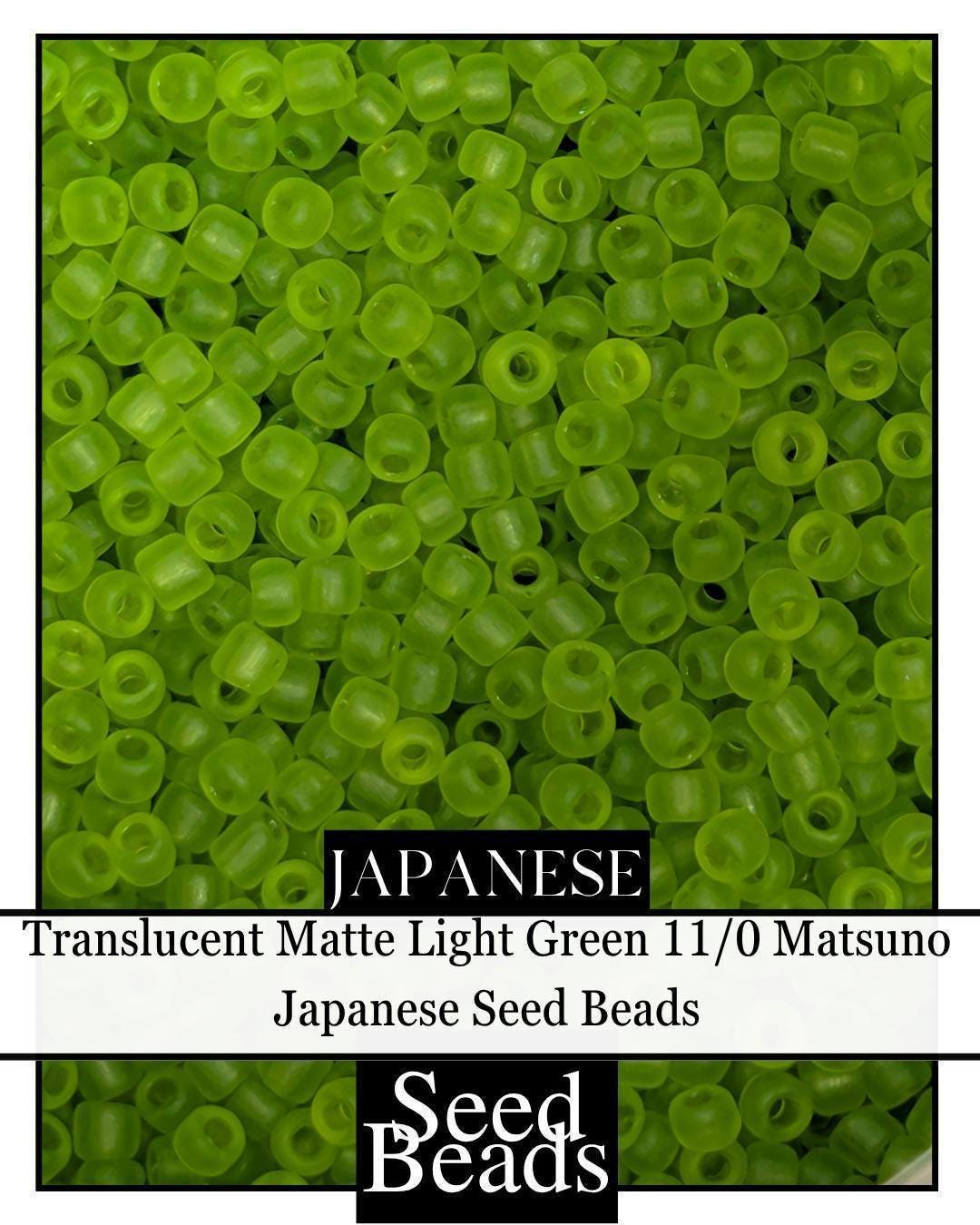 4768SB Translucent Matte Light Green 11/0 (15g pkg)