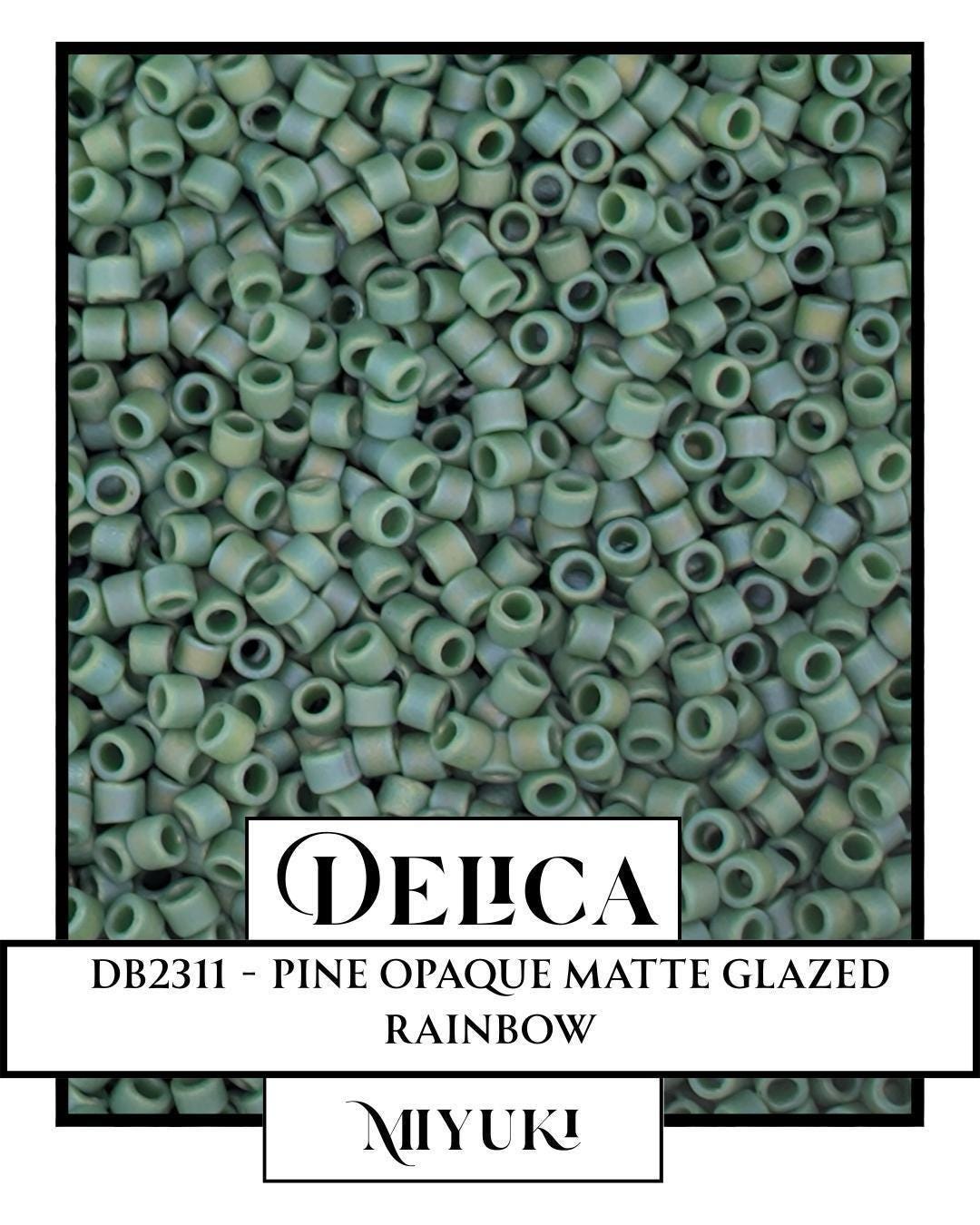 DB2311, Miyuki Delica, Seed Bead, Premium Opaque Matte Rainbow Beads, Small Quantity, Beadweaving Supplies