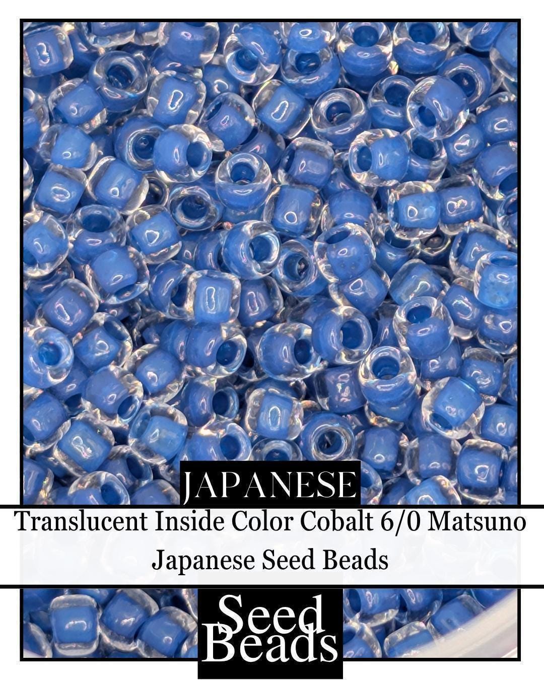 5353SB Translucent Inside Color Cobalt 6/0 (15g pkg)