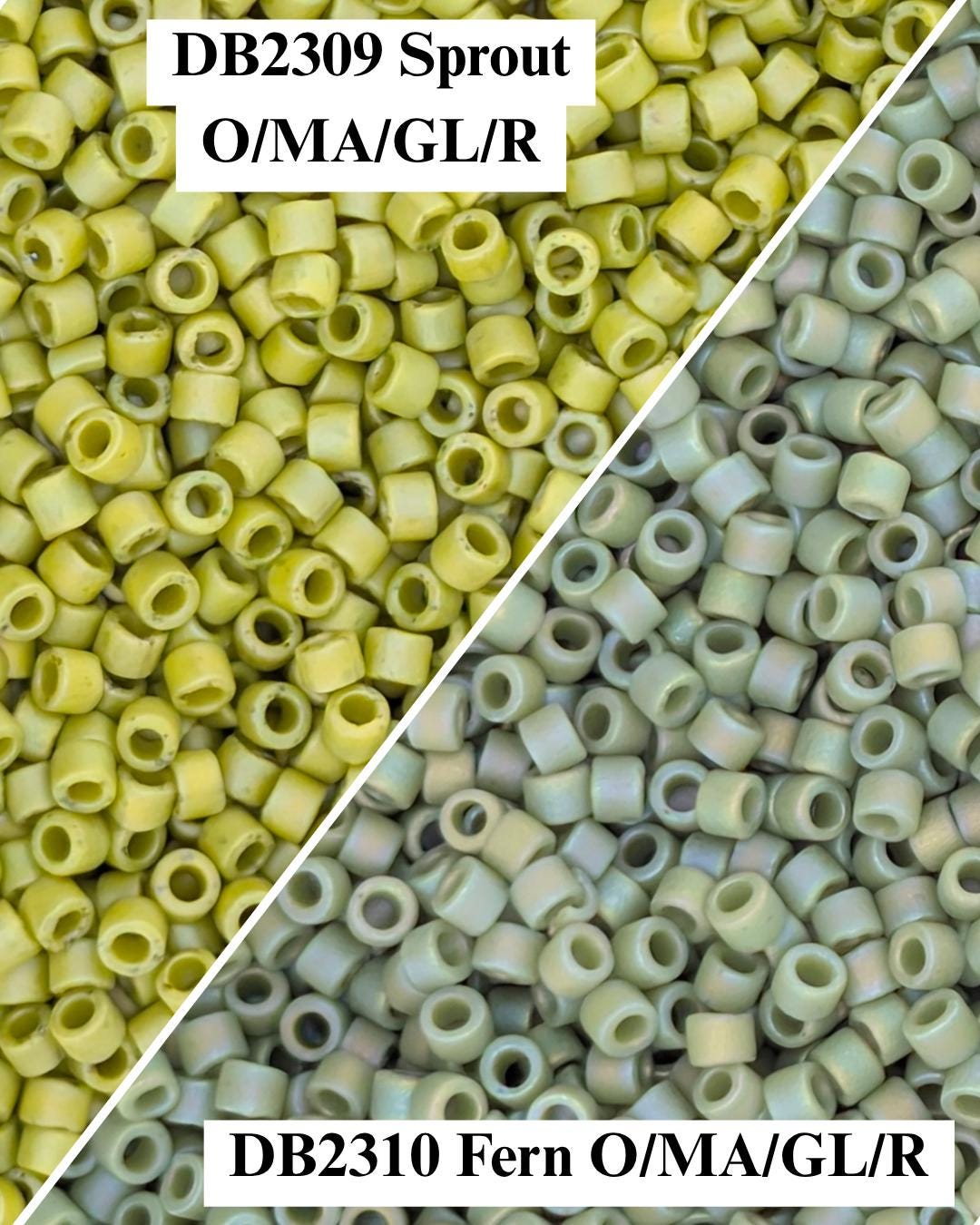 Set of 19 Matte Glazed Colors Delica Seed Bead Making Supply Kit Collection Quality Tube Bead Set Matte Glazed Glass