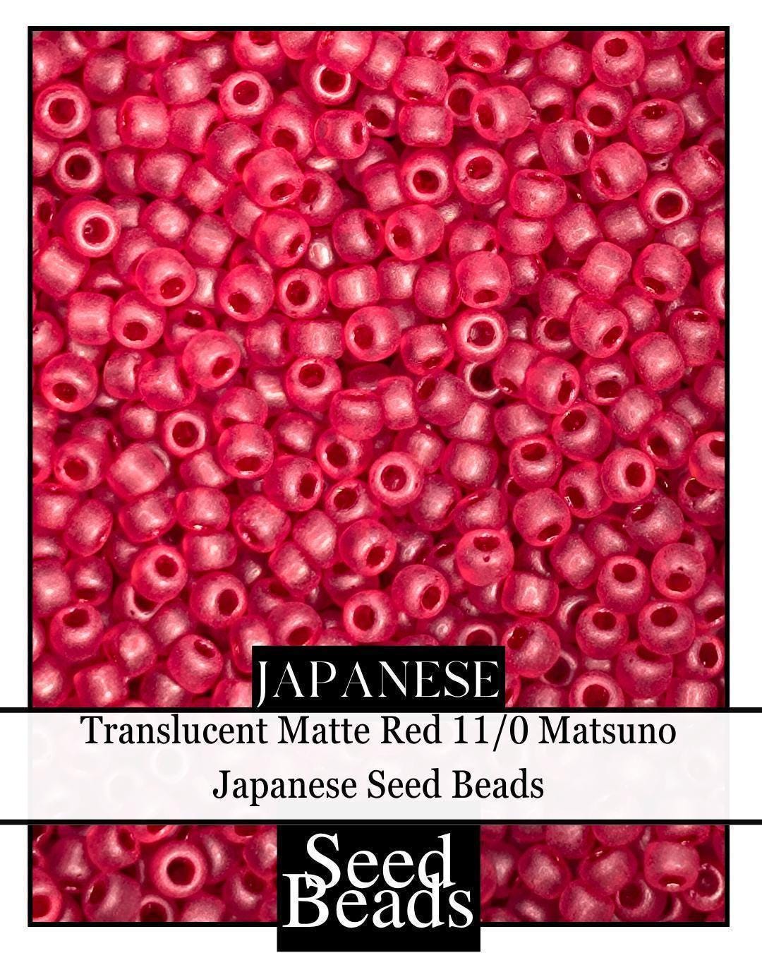1898SB Translucent Matte Red 11/0 (15g pkg)