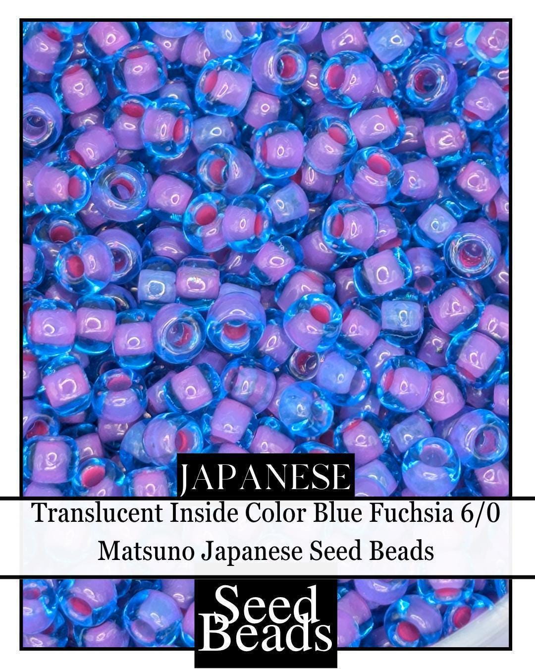 5389SB Translucent Inside Color Blue Fuchsia 6/0 (15g pkg)