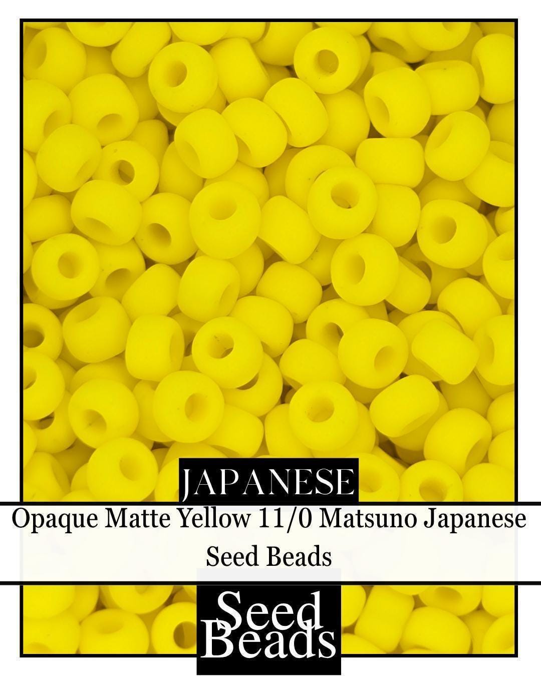 1973SB Opaque Matte Yellow 11/0 (15g pkg)