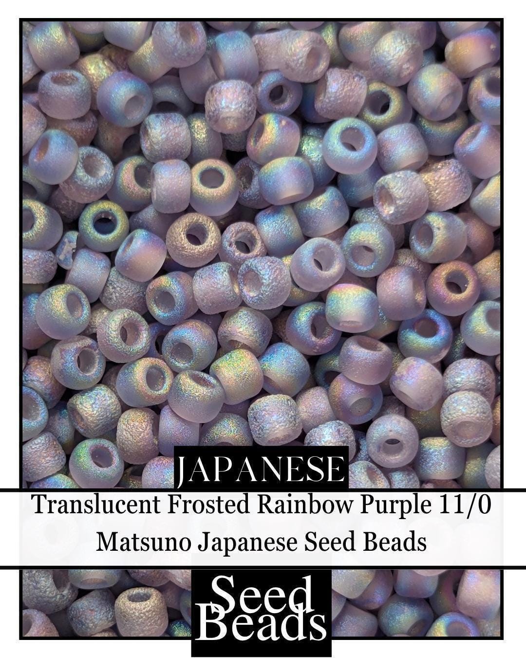 4873SB Translucent Frosted Rainbow Purple 11/0 (15g pkg)