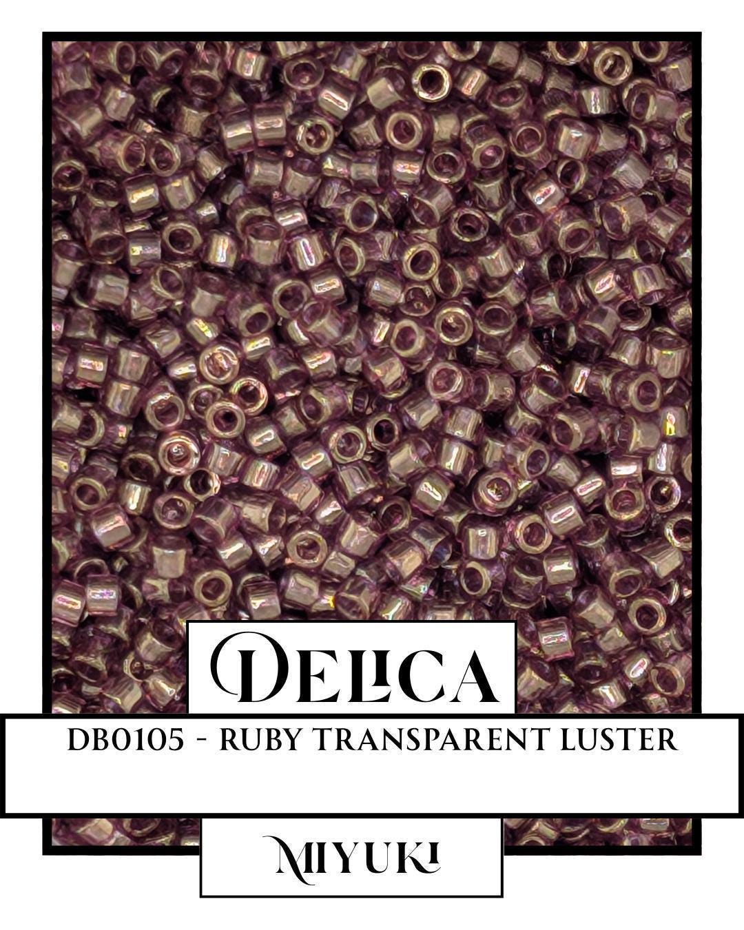 DB0105 - Garnet Gold Luster | Miyuki Delica Size 11/0 for Jewelry Making & Bead Weaving (7.5g pkg)