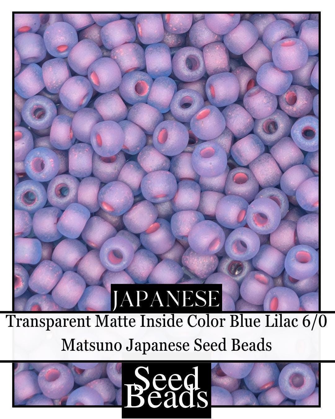 5455SB Transparent Matte Inside Color Blue Lilac 6/0 (15g pkg)