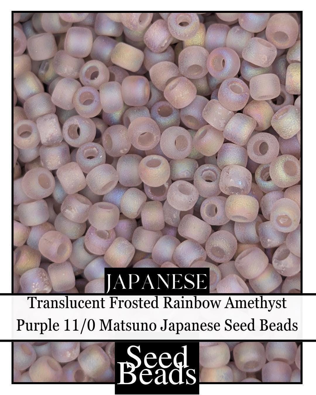 4870SB Translucent Frosted Rainbow Amethyst Purple 11/0 (15g pkg)