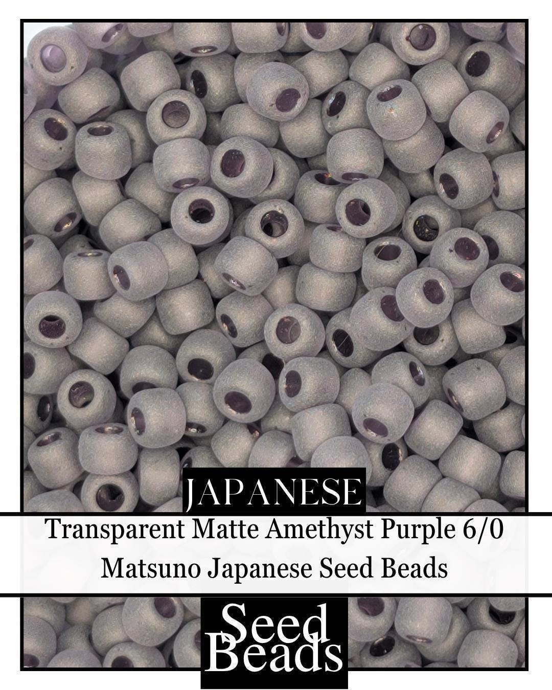 5572SB Transparent Matte Amethyst Purple 6/0 (15g pkg)