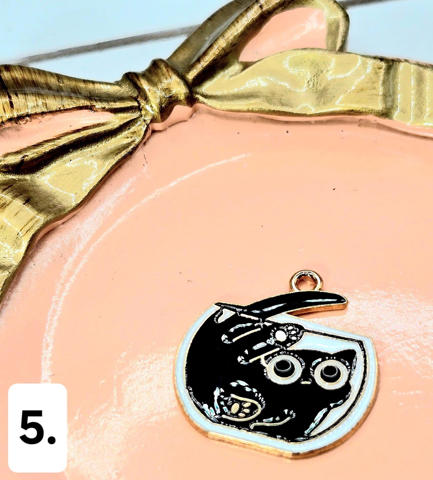 Gold Plated Kitty Charms: DIY Jewelry Making Supplies