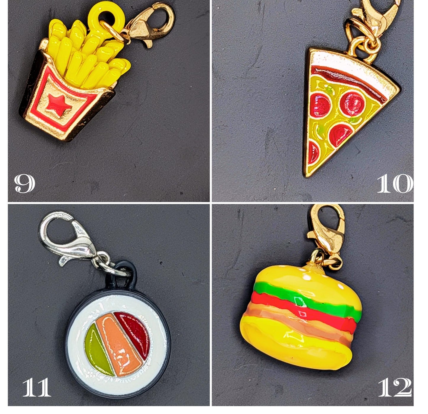 3d Food and Drink Charms for Keychains & Accessories, Cute Charms for Bracelets, Necklaces, Craft Supplies