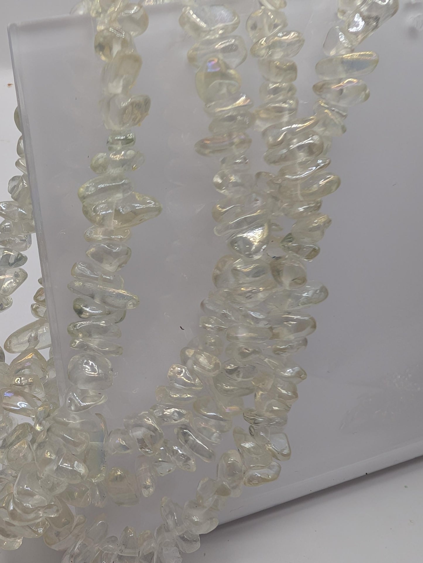36" Strands Glass Fire Polished Chip Beads For Jewelry Making and Crafts