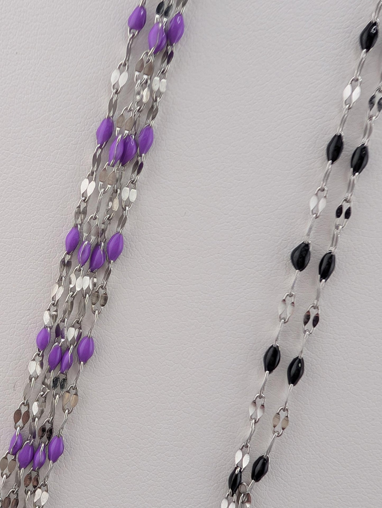 Stainless Steel Necklace Chains Bulk Oil Drip Unfinished Chain for Jewlery Making