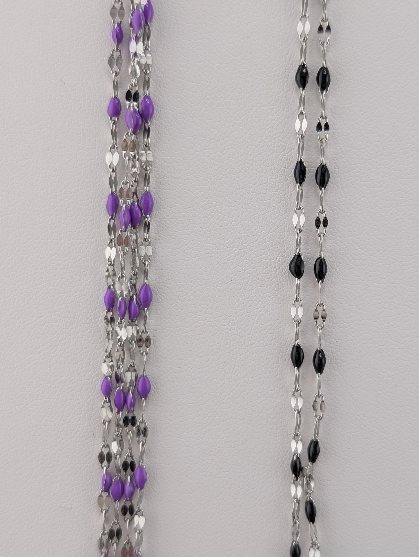 Stainless Steel Necklace Chains Bulk Oil Drip Unfinished Chain for Jewlery Making