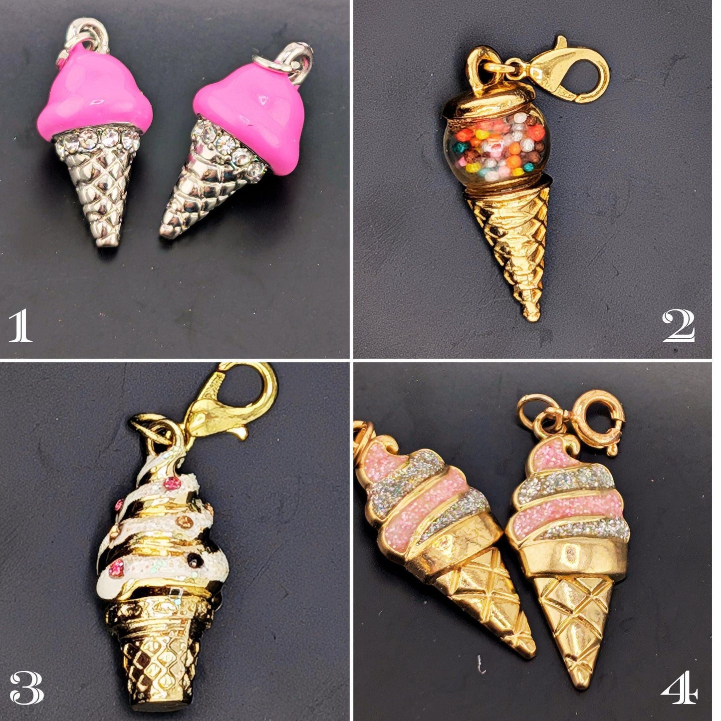 3d Food and Drink Charms for Keychains & Accessories, Cute Charms for Bracelets, Necklaces, Craft Supplies