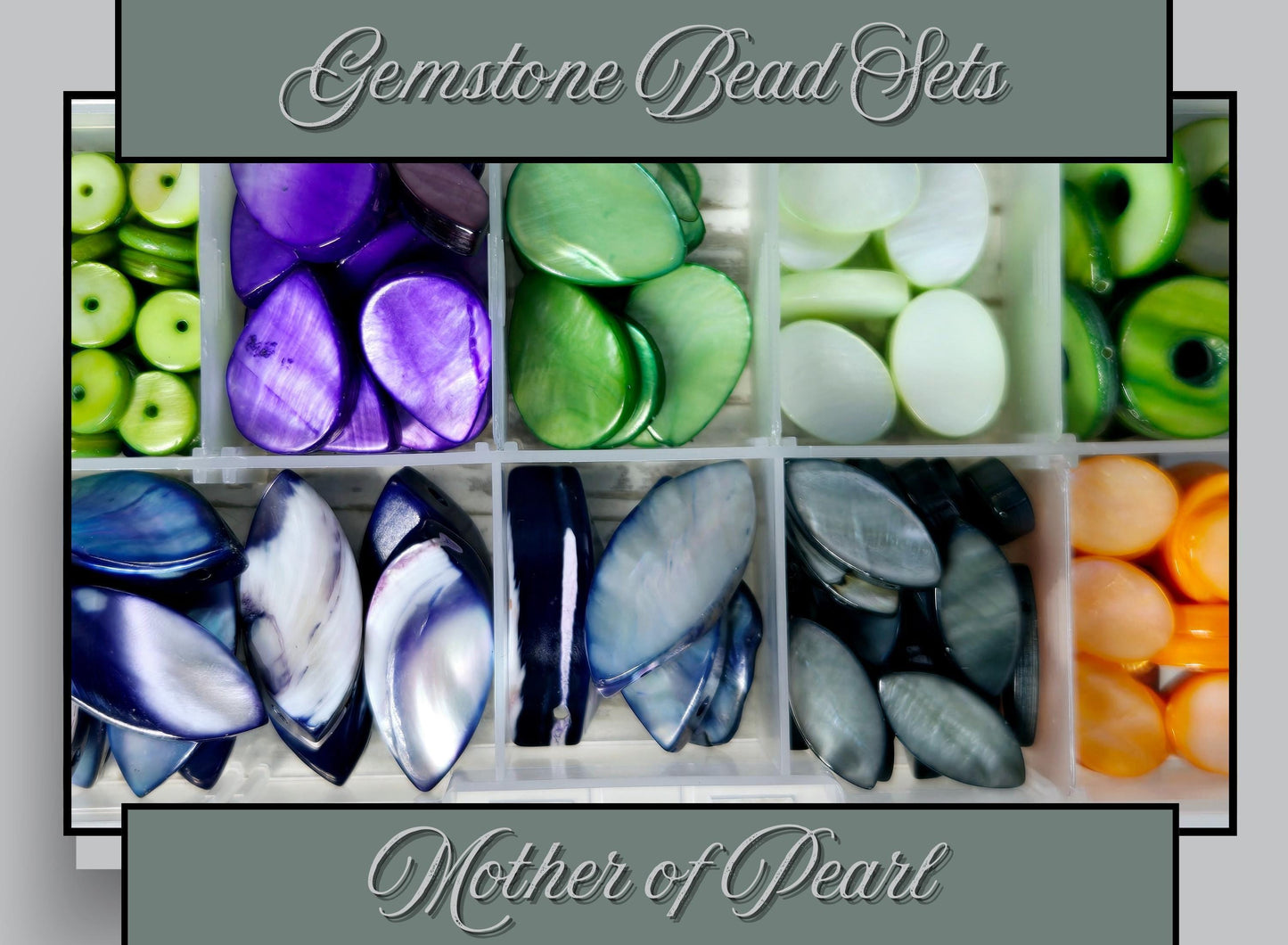 Mother Of Pearl Beads for Jewelry Making Natural Iridescent Craft Supplies