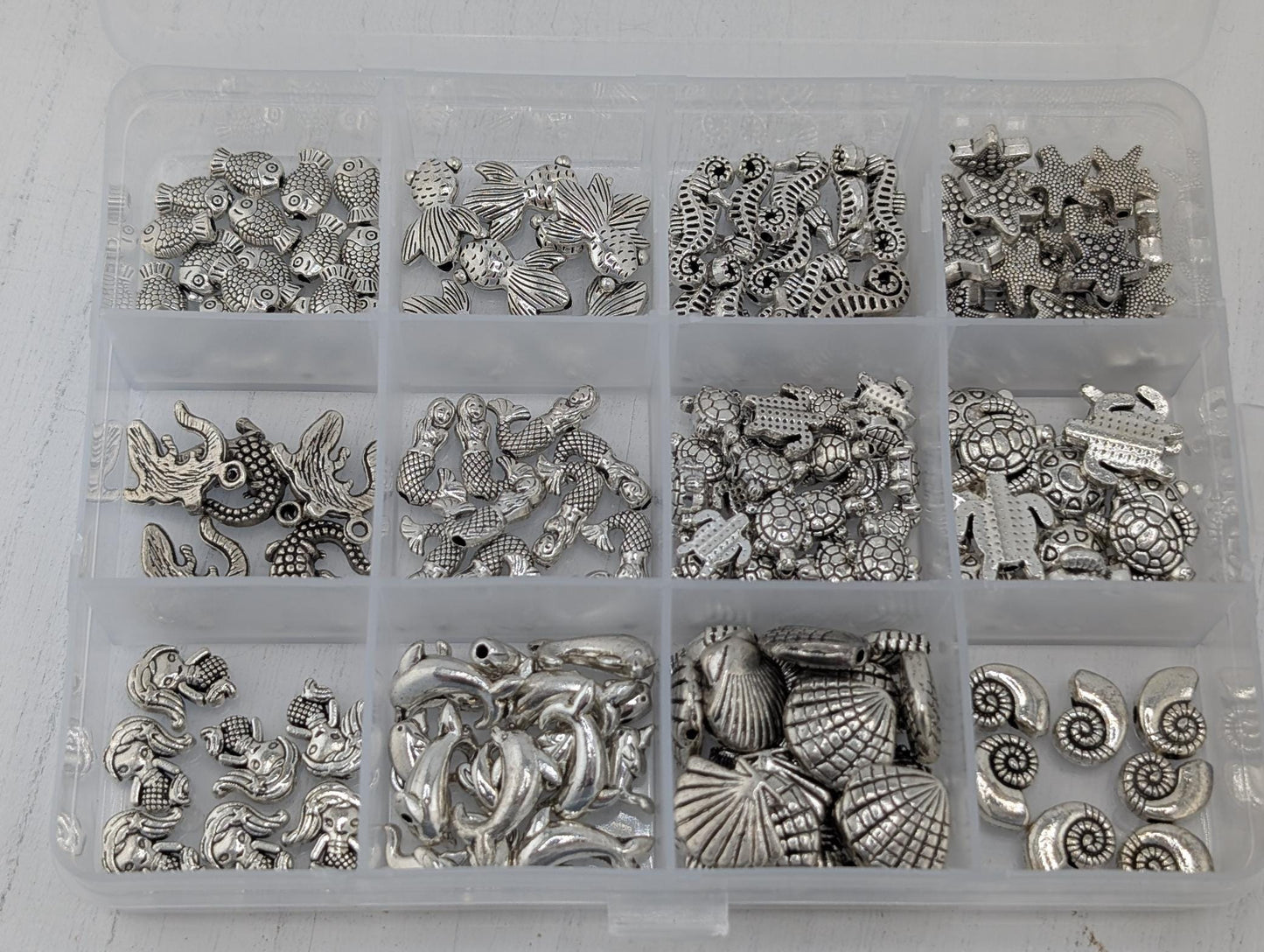 Metal Silver Tone Beads Collection: DIY Crafting & Jewelry Making