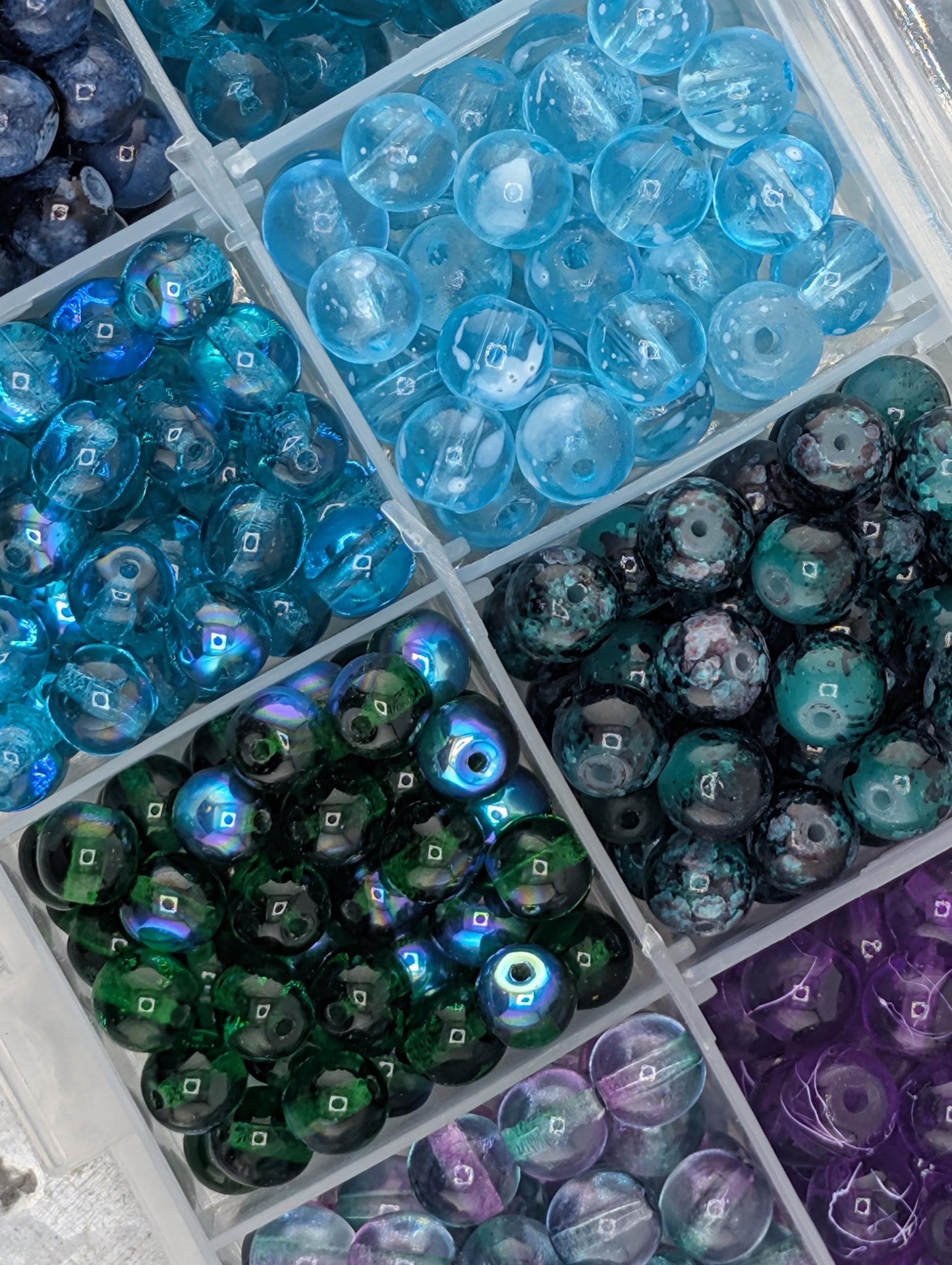 6mm Czech Glass Druk Bead Set