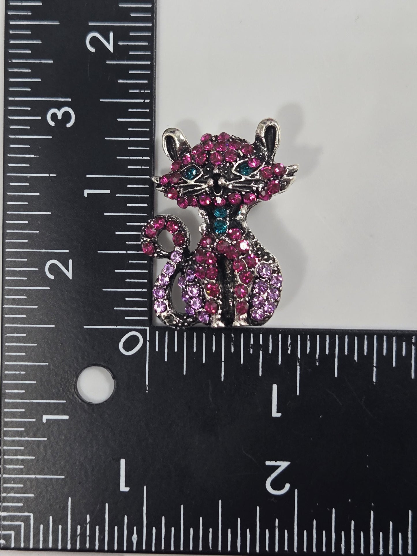 Silver Plated Kitty Brooch