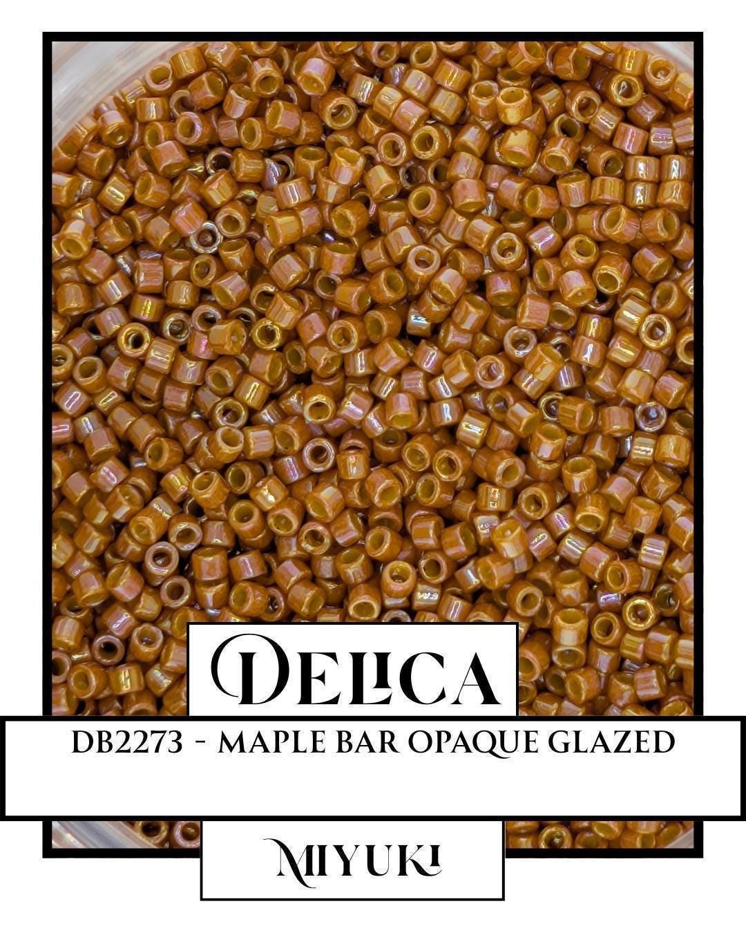 DB2273-Miyuki Delica 11/0:Maple Bar O/GL (7 gram pkg ~1400 Pcs)