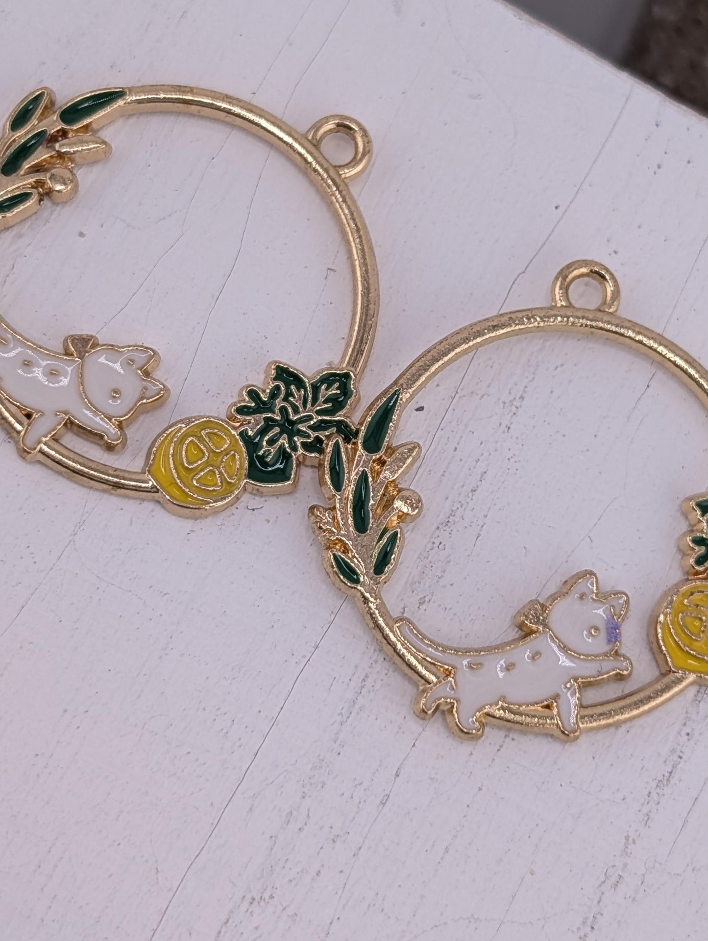 Set of Gold Plated Alloy Kitty Charms for Jewelry Making, Cute Cat Charms, Perfect for DIY Jewelry, Craft Supplies & Accessories