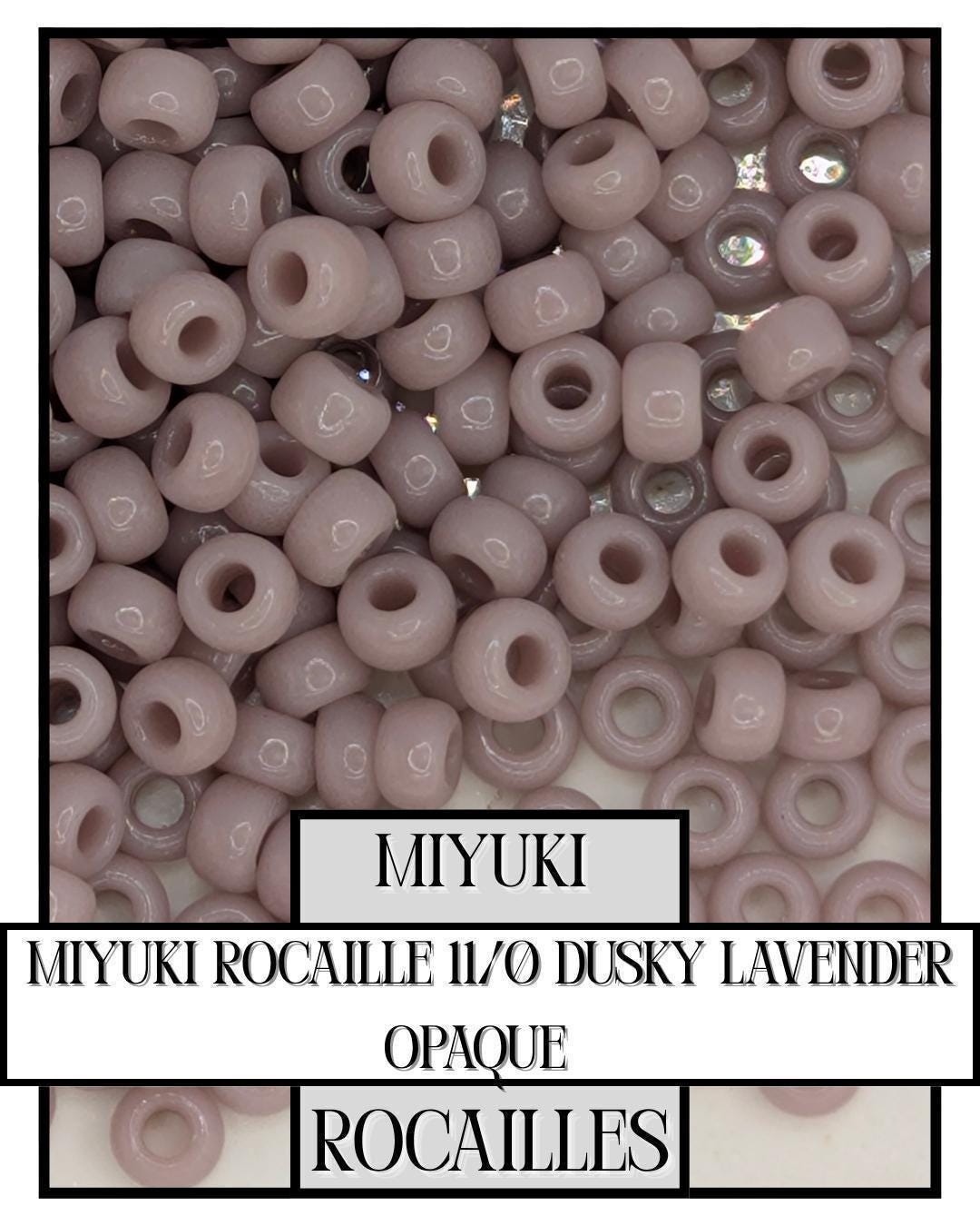 11-0410 Miyuki Rocailles 11/0 | Dusky Lavender Opaque20g