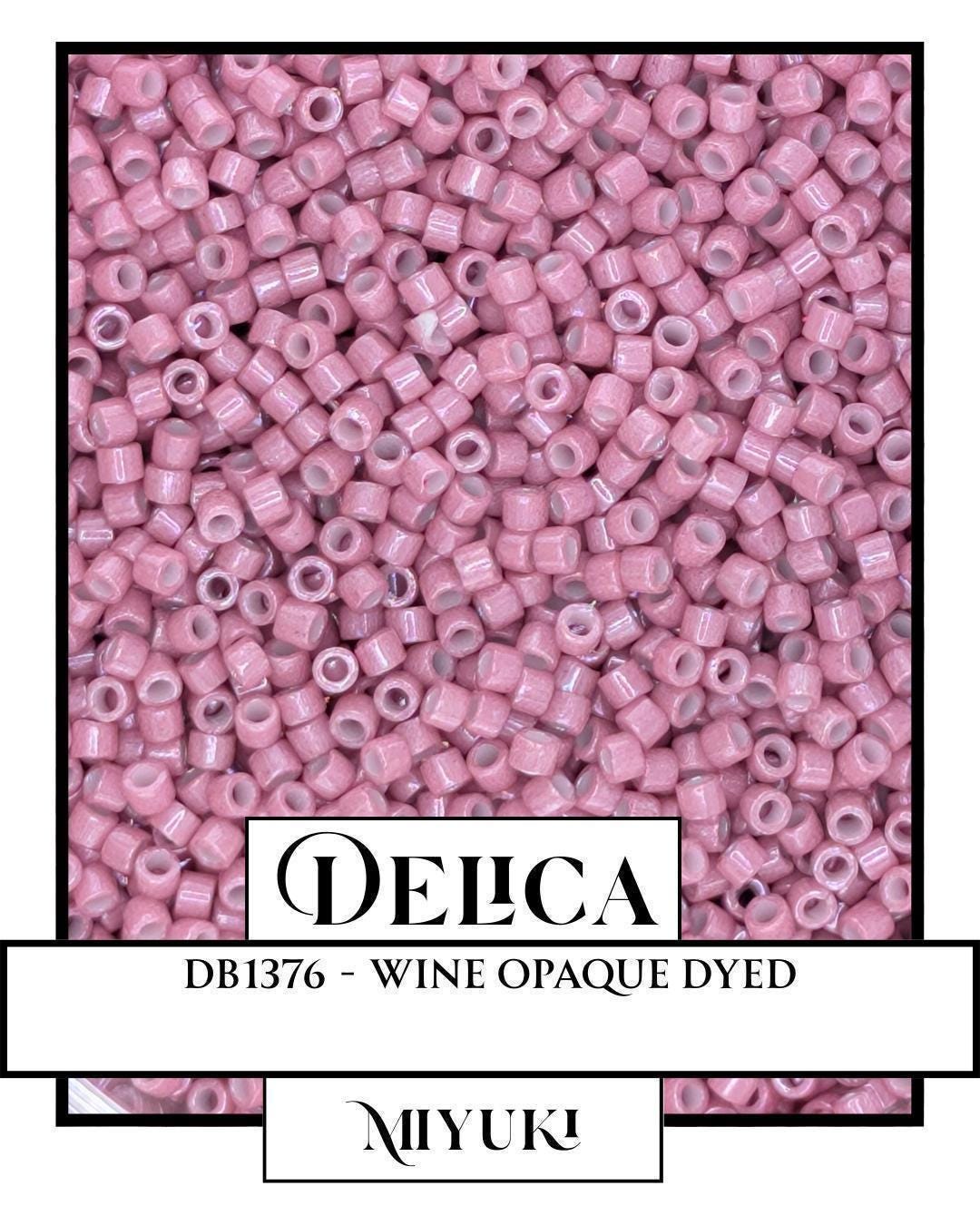 DB1376-Miyuki Delica 11/0:Wine O (D) (7 gram pkg ~1400 Pcs)