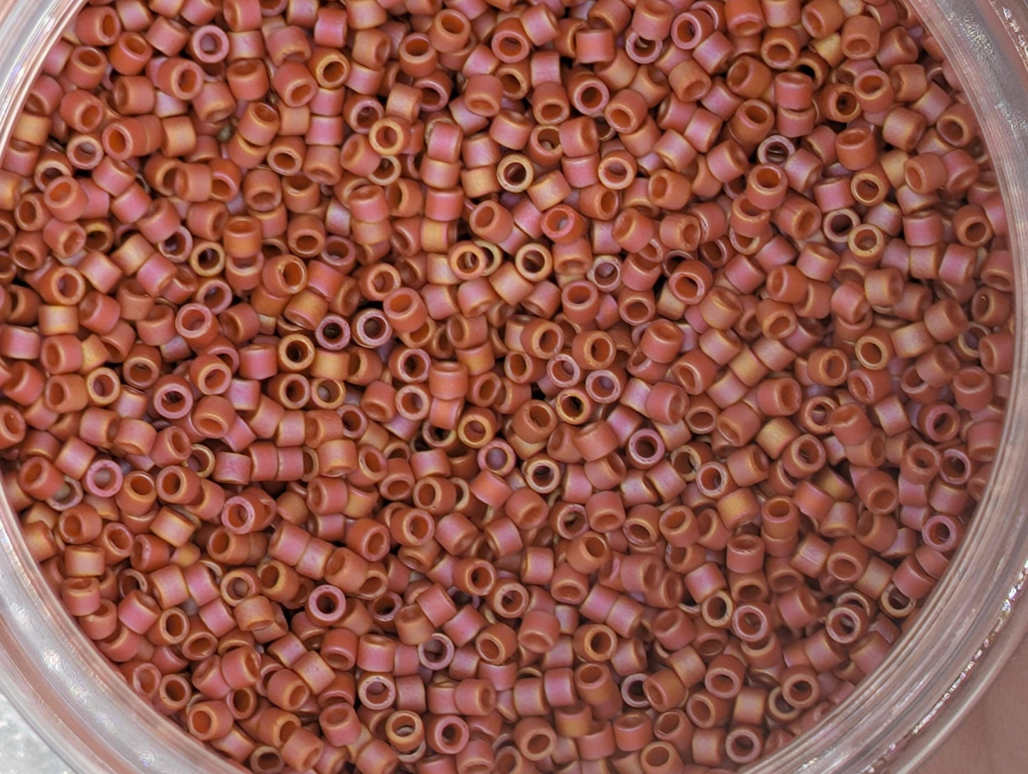 7 Miyuki Delica Size 11/0 Seed Bead Set: Matte Glazed Japanese Glass Seed Beads 7g of ea. color (~1400 beads per 7g)