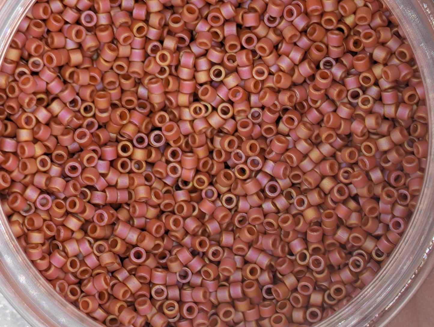 7 Miyuki Delica Size 11/0 Seed Bead Set: Matte Glazed Japanese Glass Seed Beads 7g of ea. color (~1400 beads per 7g)
