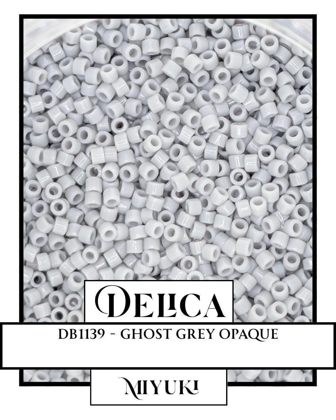 DB1139-Miyuki Delica 11/0:Ghost Grey O (7 gram pkg ~1400 Pcs)