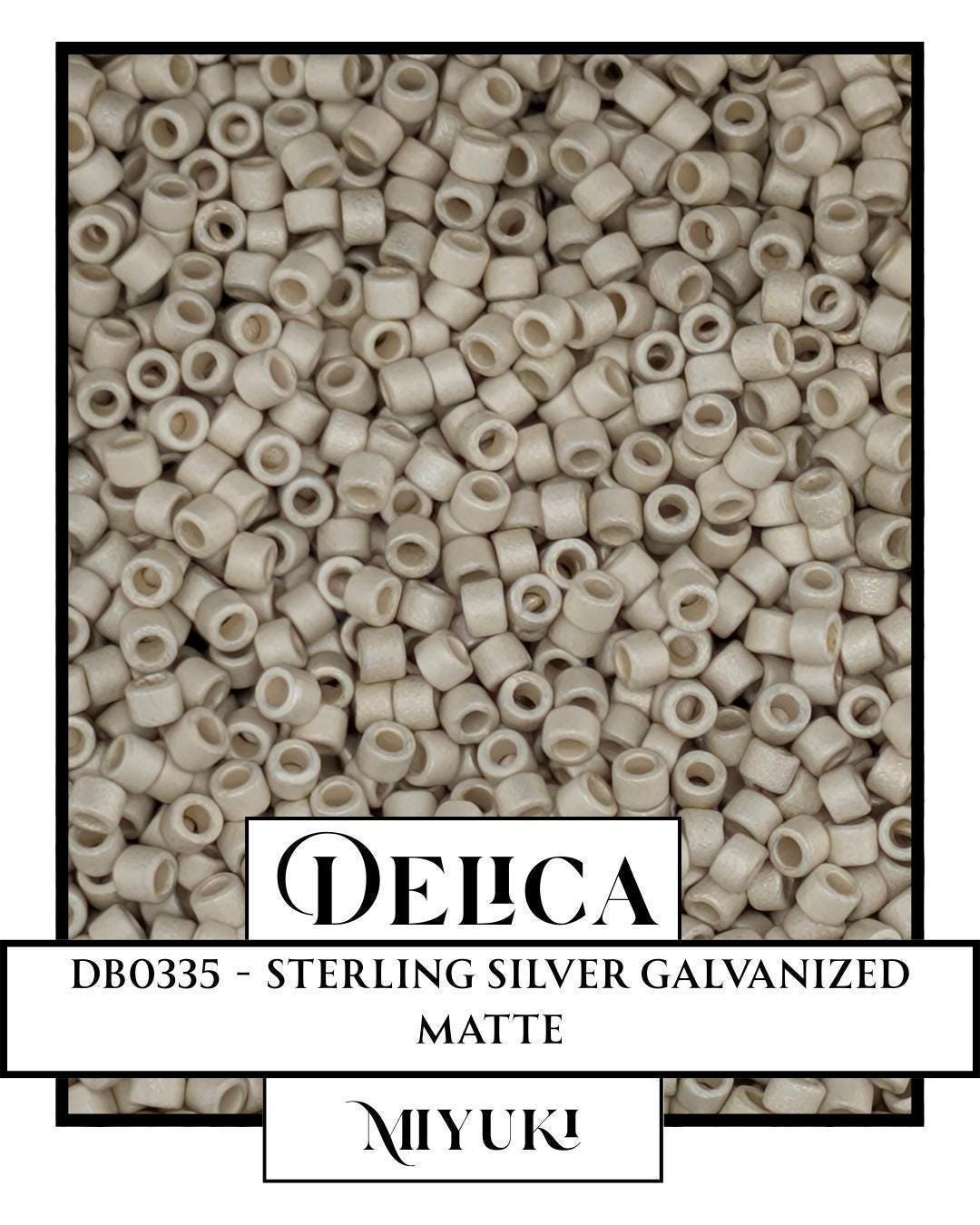 DB0335-Miyuki Delica 11/0:Sterling Silver GA MA (7 gram pkg ~1400 Pcs)
