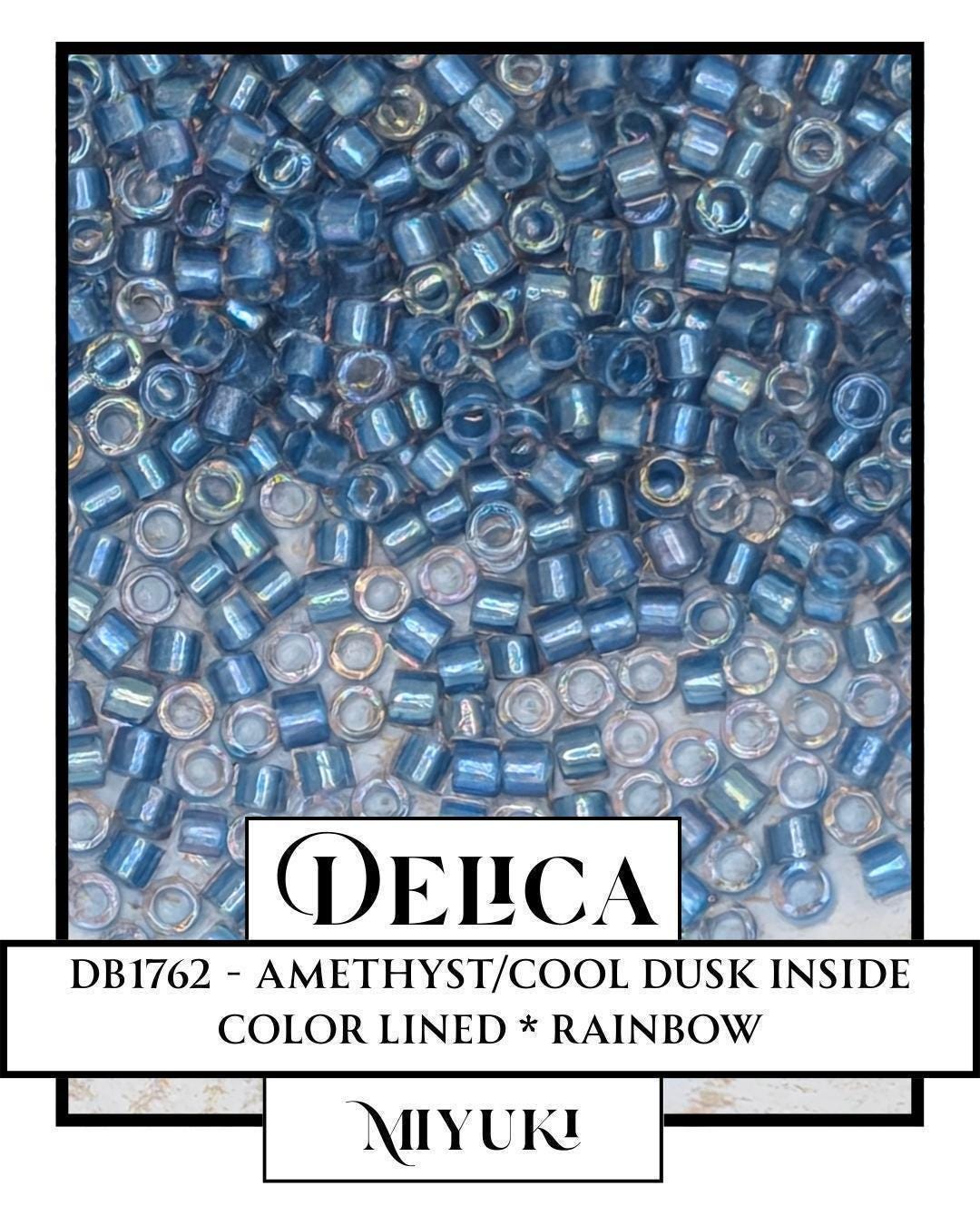 DB1762-Miyuki Delica 11/0:Amethyst/Cool Dusk ICL*/R (7 gram pkg ~1400 Pcs)