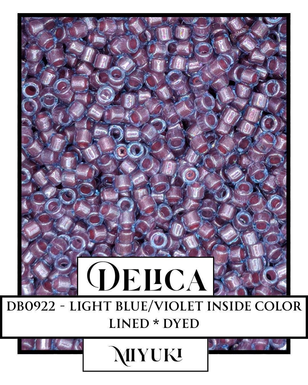 DB0922-Miyuki Delica 11/0:Light Blue/Violet ICL* (D) (7 gram pkg ~1400 Pcs)
