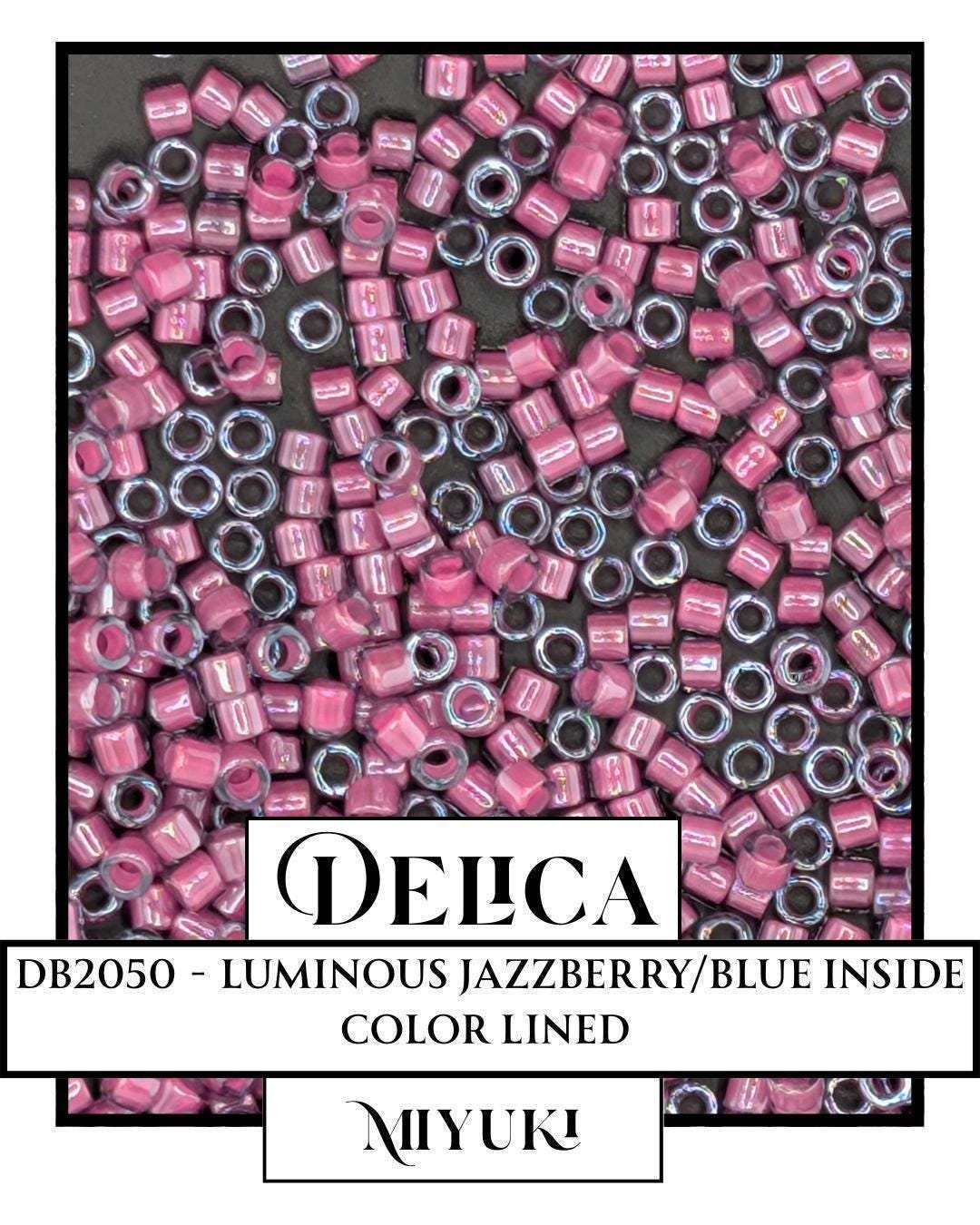DB2050-Miyuki Delica 11/0:Luminous Jazzberry/Blue ICL (7 gram pkg ~1400 Pcs)