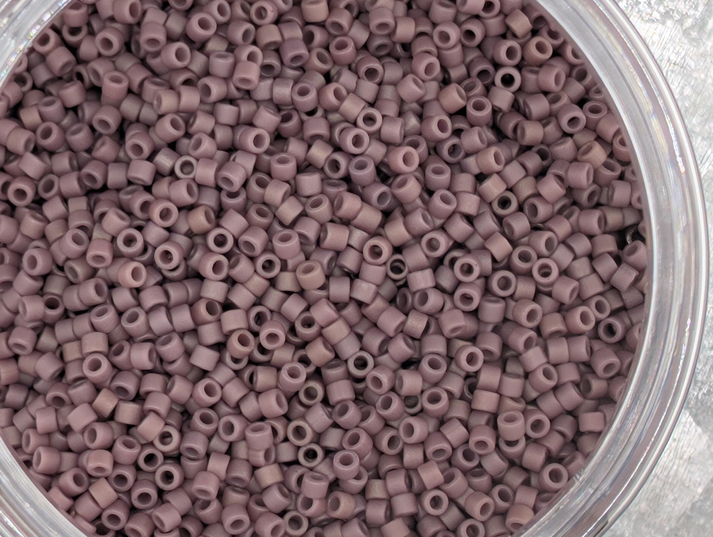 3 Miyuki Delica Size 11/0 Seed Bead Set: Matte Glazed Japanese Glass Seed Beads 7g of ea. color (~1400 beads per 7g)