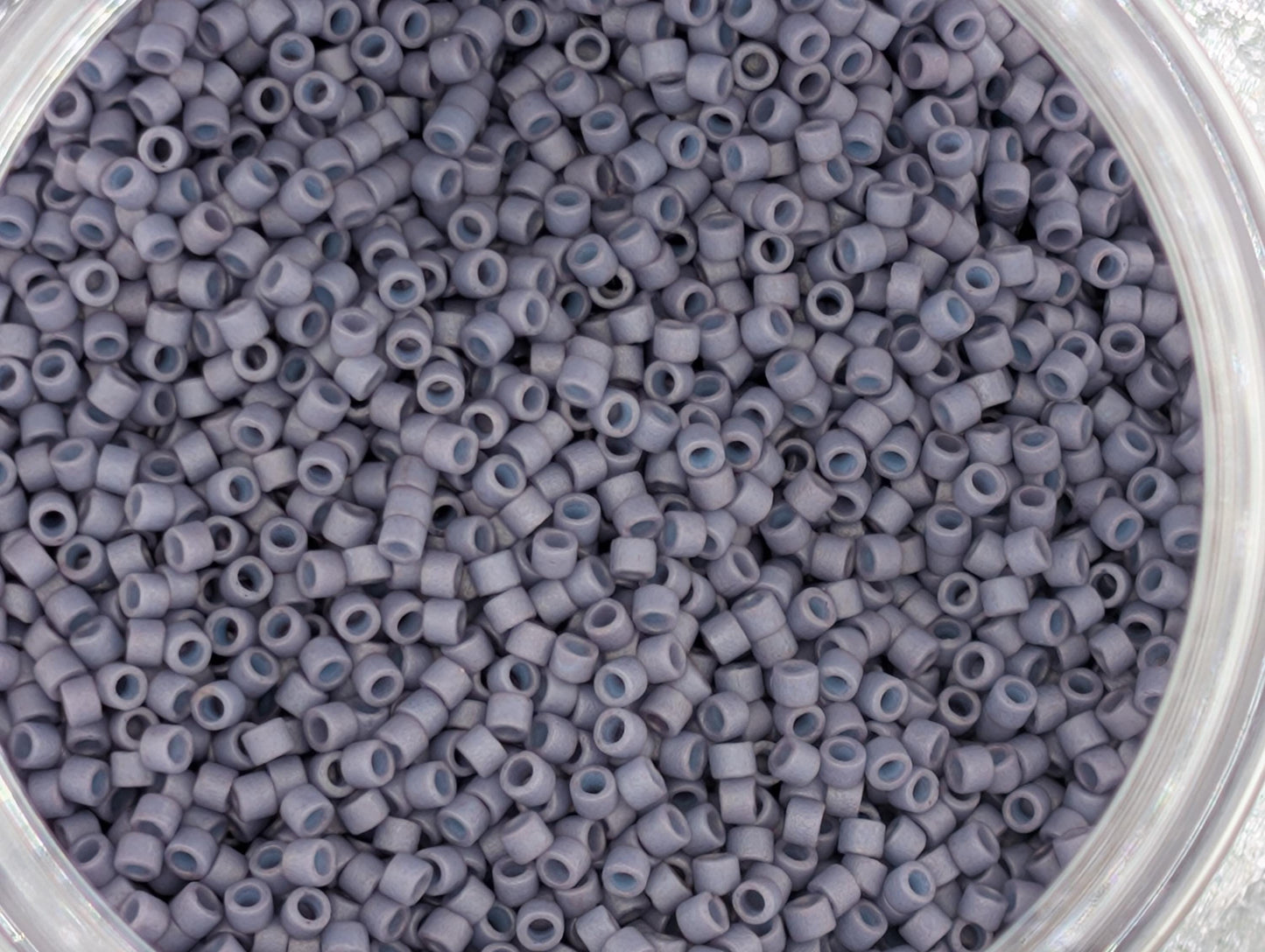 3 Miyuki Delica Size 11/0 Seed Bead Set: Matte Glazed Japanese Glass Seed Beads 7g of ea. color (~1400 beads per 7g)