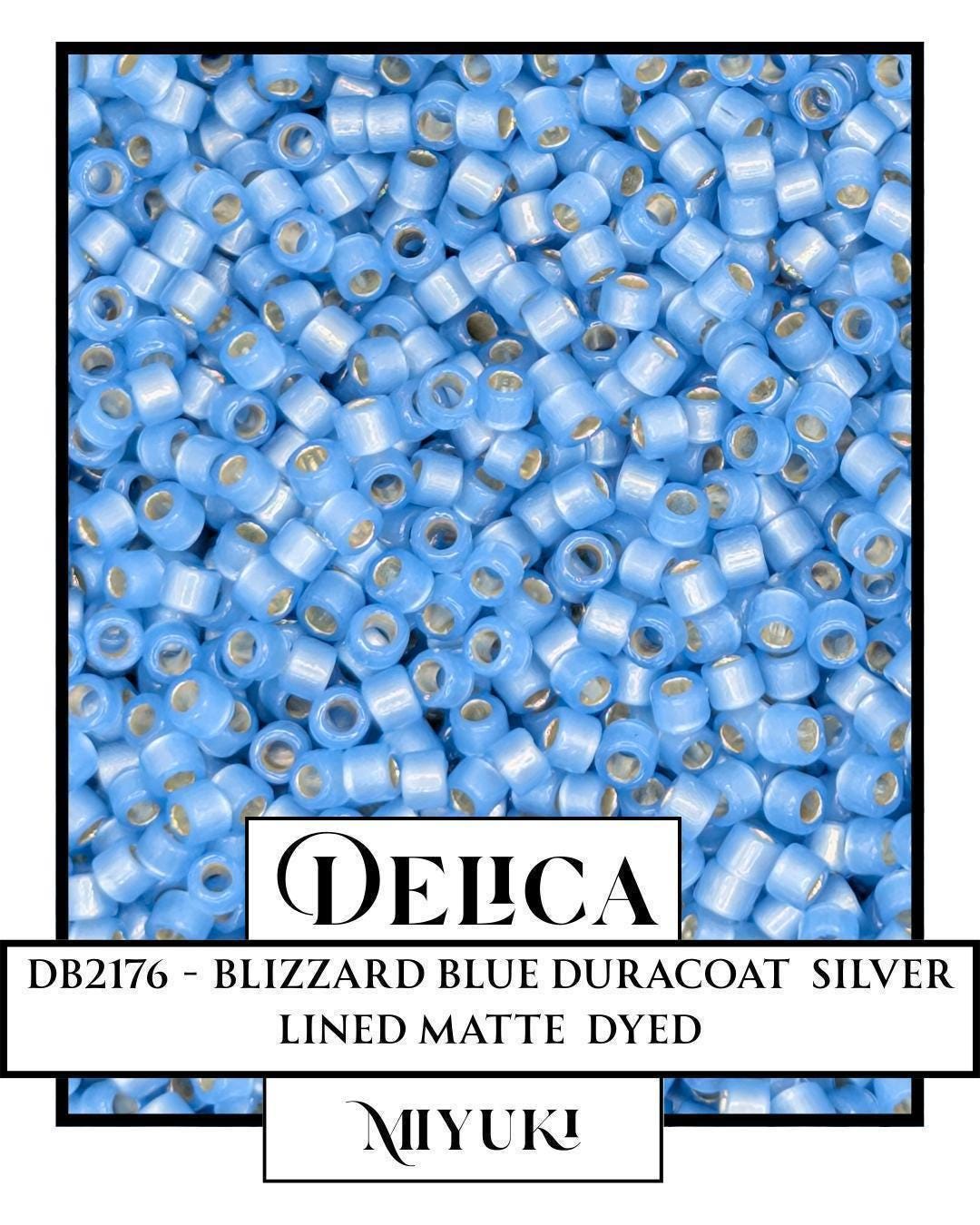 DB2176-Miyuki Delica 11/0:Blizzard Blue DC SL MA (D) (7 gram pkg ~1400 Pcs)