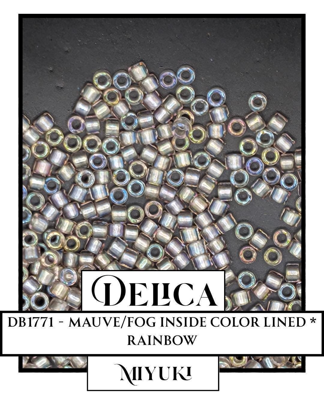 DB1771-Miyuki Delica 11/0:Mauve/Fog ICL*/R (7 gram pkg ~1400 Pcs)