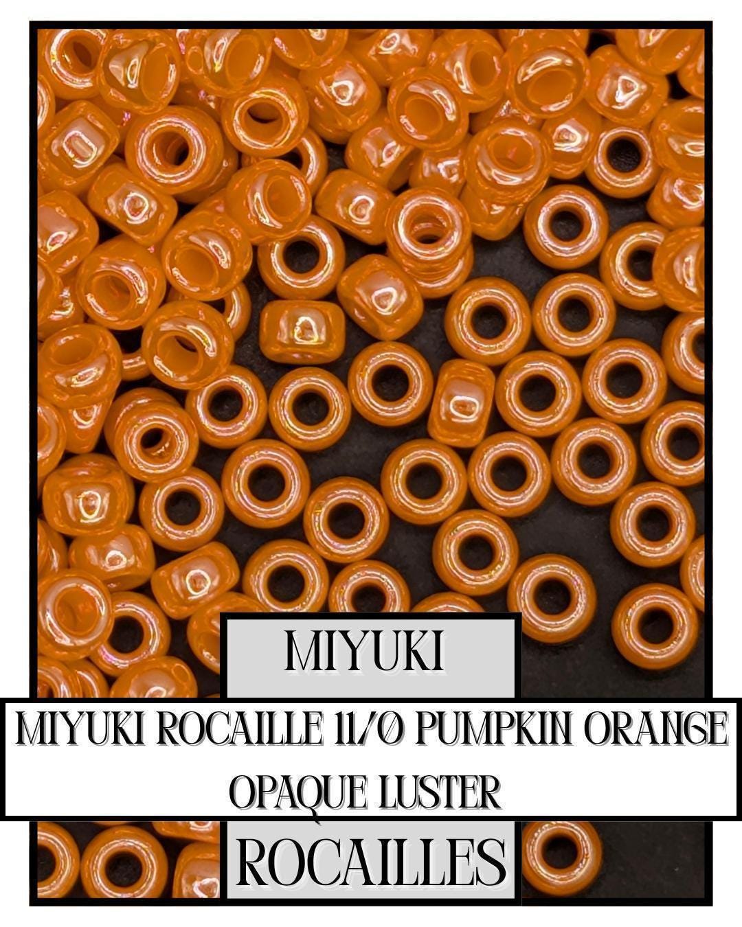 11-0423 Miyuki Rocailles 11/0 | Pumpkin Orange Opaque Luster 20g