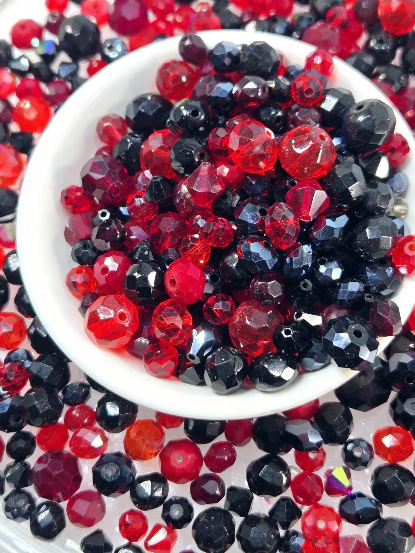 Learise Exclusive "Midnight Flame" Glass Bead Soup Mix (30g Pkg)
