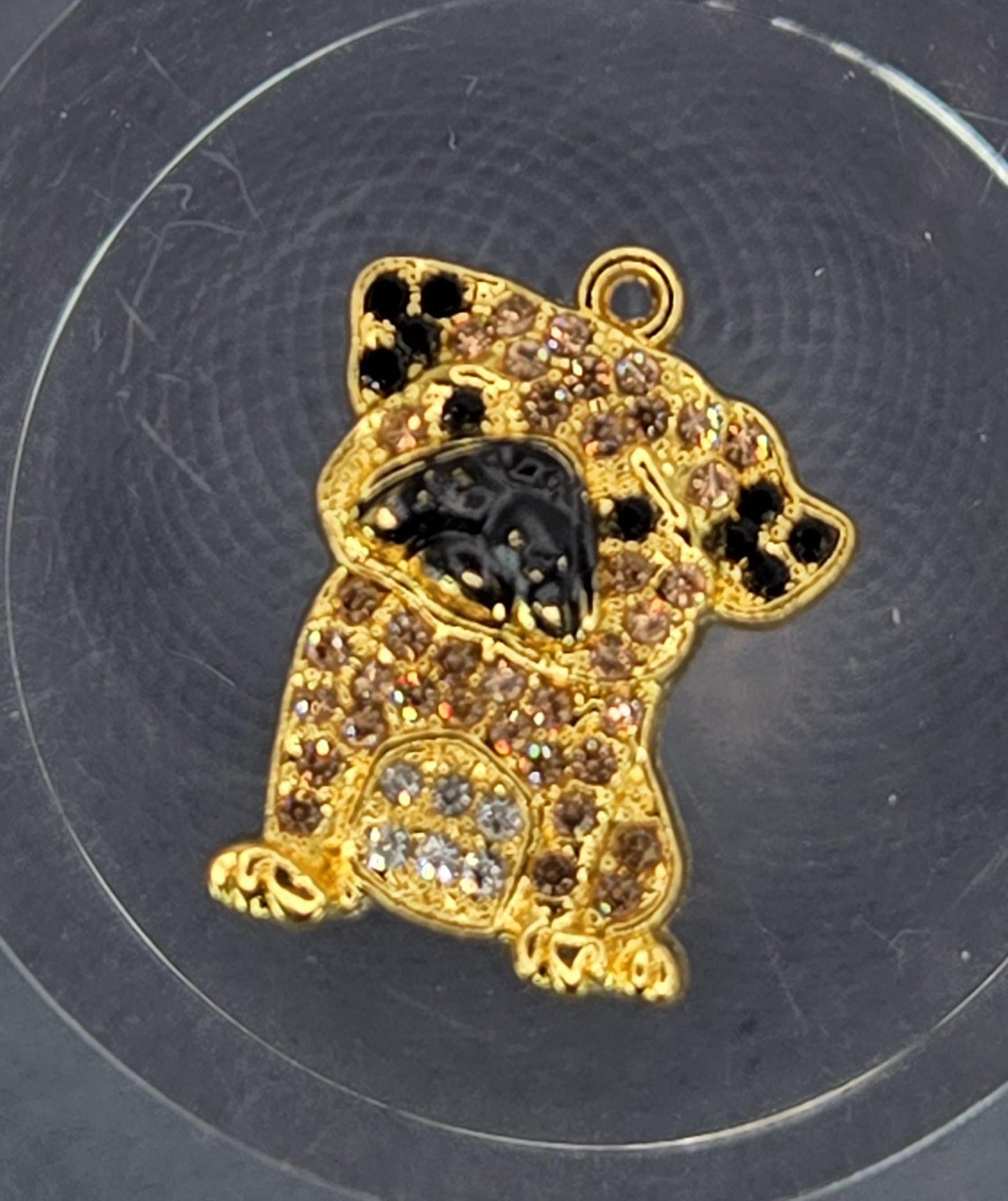 Bronze Butterfly Goth Ornate Focal Pendant Bag Charm