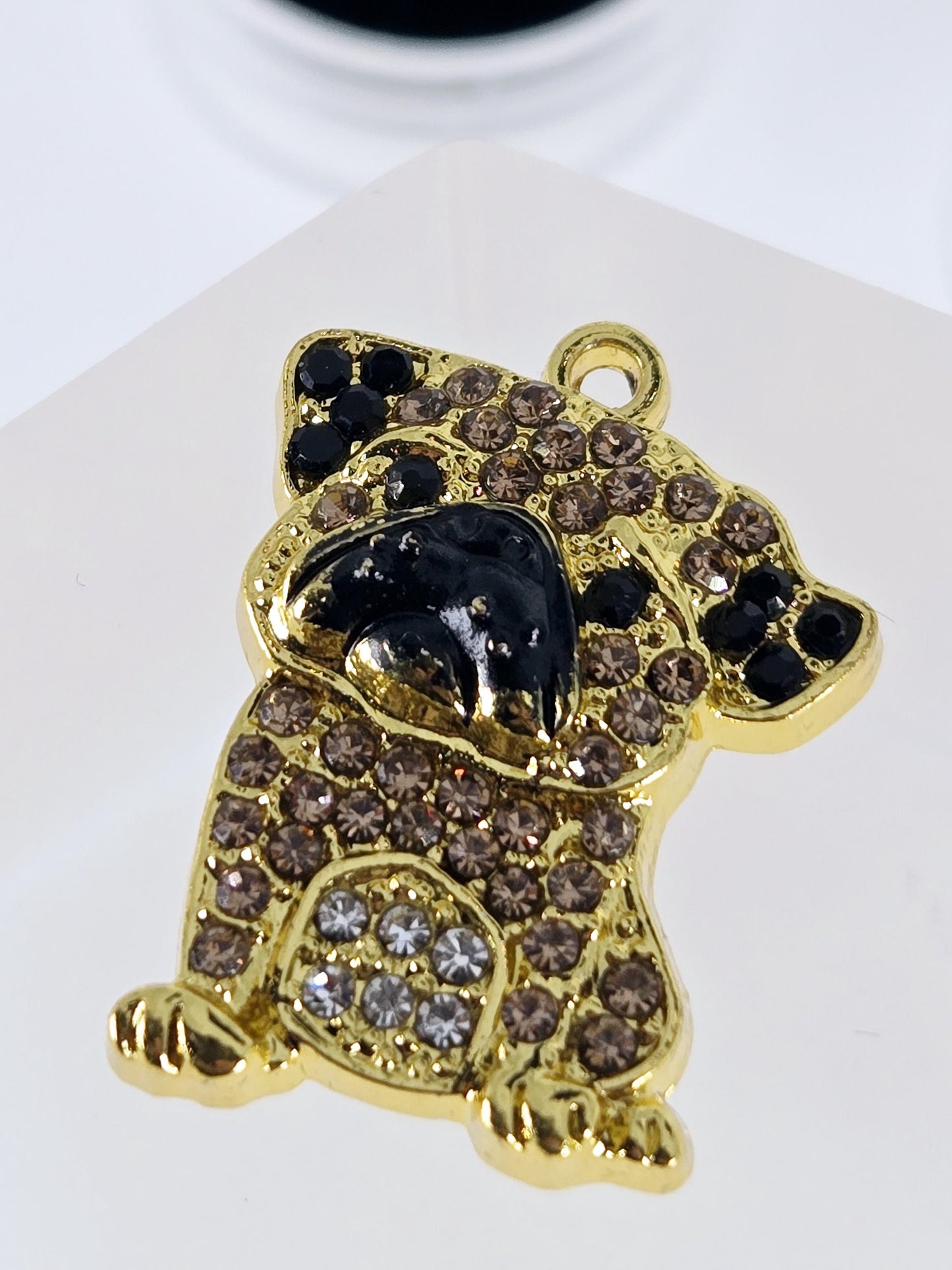 Bronze Butterfly Goth Ornate Focal Pendant Bag Charm
