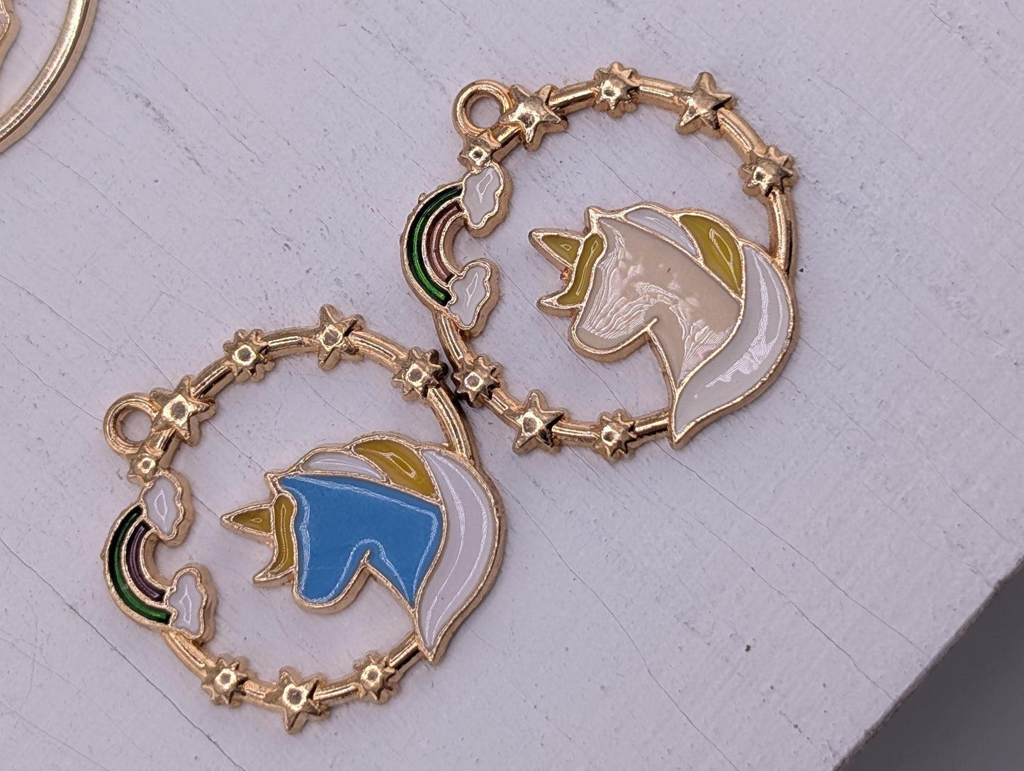 Set of Gold Plated Alloy Kitty Charms for Jewelry Making, Cute Cat Charms, Perfect for DIY Jewelry, Craft Supplies & Accessories