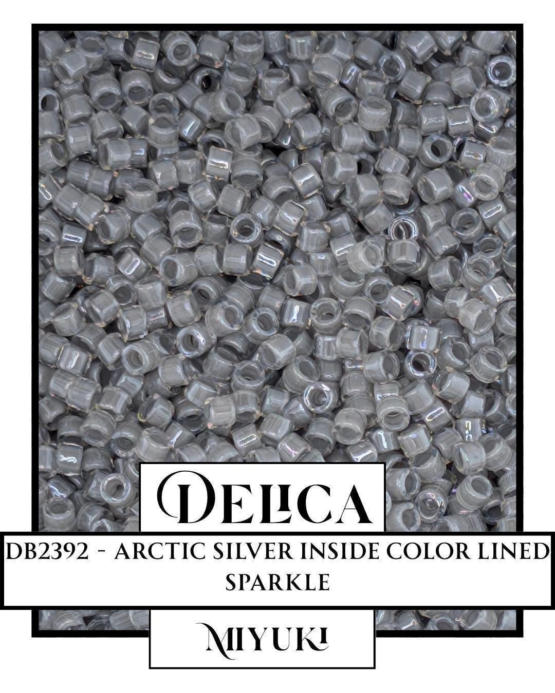 DB2392-Miyuki Delica 11/0:Arctic Silver ICL (D) (7 gram pkg ~1400 Pcs)